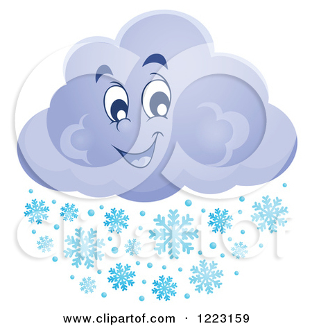 Royalty Free  Rf  Snow Cloud Clipart Illustrations Vector Graphics