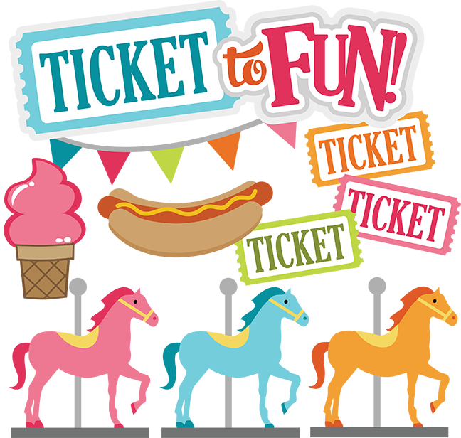 Ticket To Fun Svg Carnival Svg Files County Fair Svg Files Amuesment