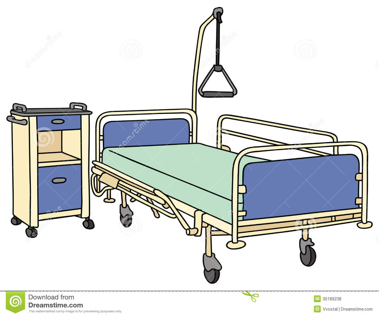 Hospital Room Clipart Hospital Bed