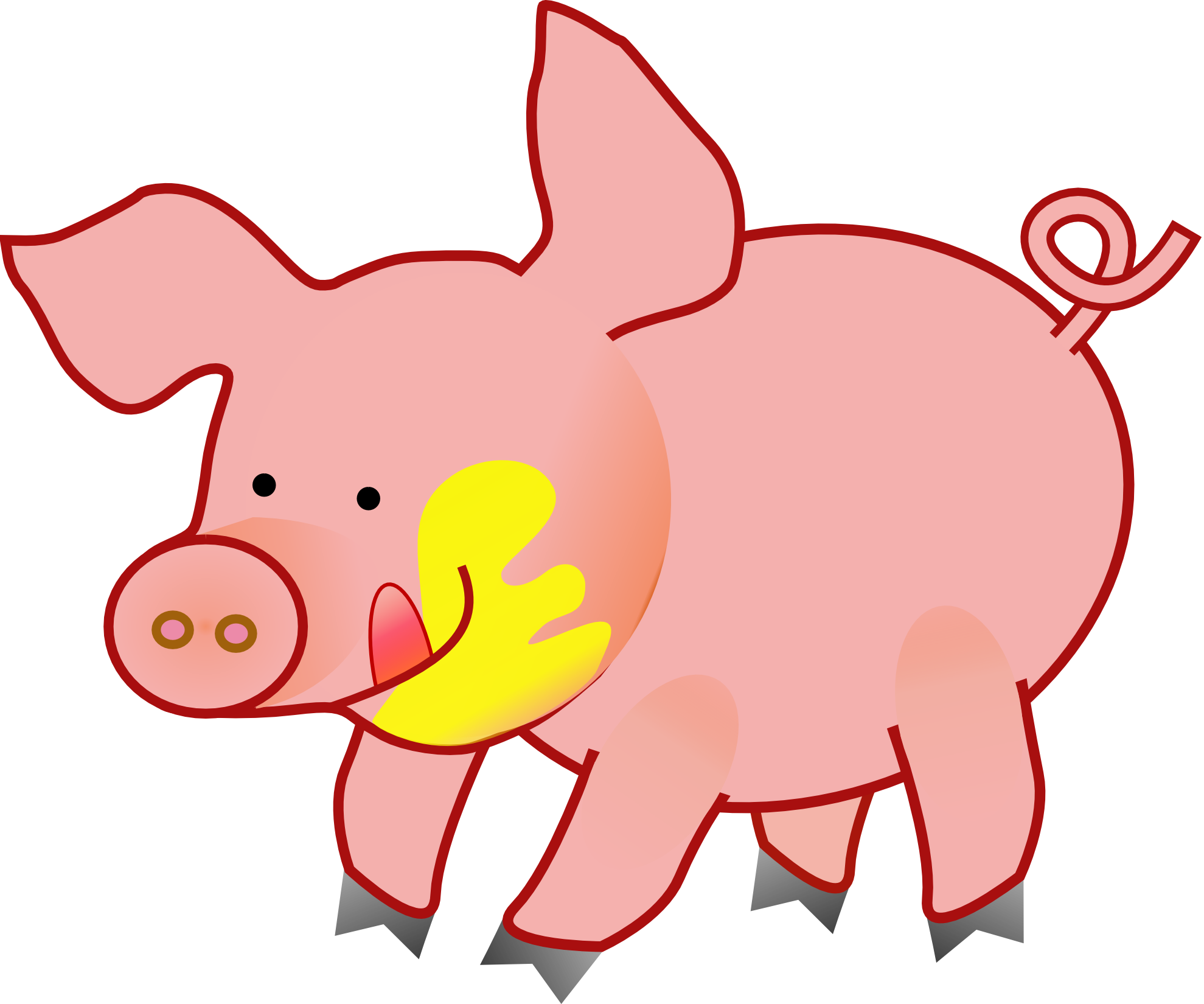 Pig Clipart Black And White   Clipart Panda   Free Clipart Images