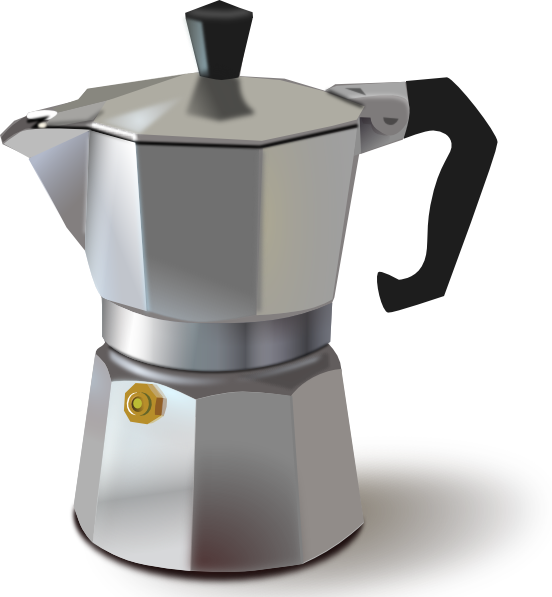 Italian Coffee Maker Clip Art At Clker Com   Vector Clip Art Online