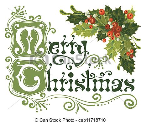 Merry Christmas Card   Csp11718710