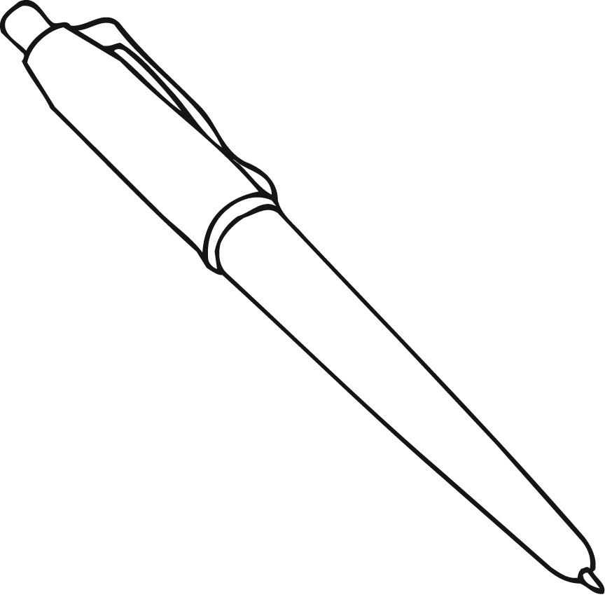 Of A Click Pen For Coluoring Click Pen Coloring Point Printable