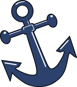 Tilted Anchor Clip Art At Clker Com   Vector Clip Art Online Royalty