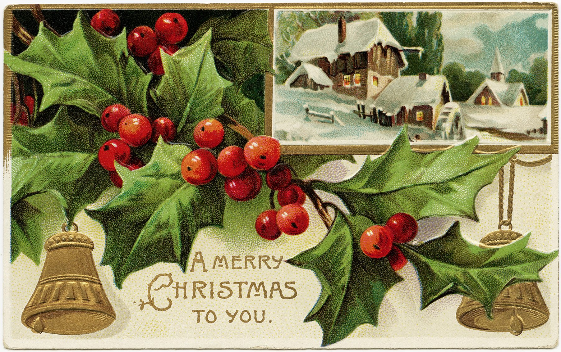 Vintage Merry Christmas Clipart Images   Pictures   Becuo