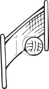 Beach Volleyball Net Clipart A Volleyball Net And Volleyball Royalty