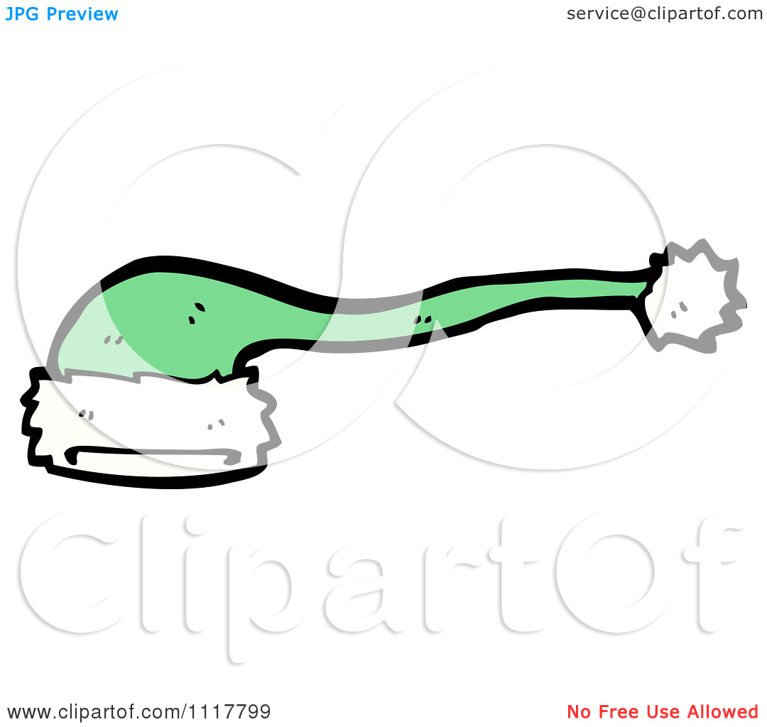 Cartoon Green Xmas Santa Hat 1   Royalty Free Vector Clipart By