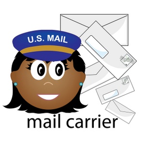 Mail Carrier Clip Art Images Mail Carrier Stock Photos   Clipart Mail