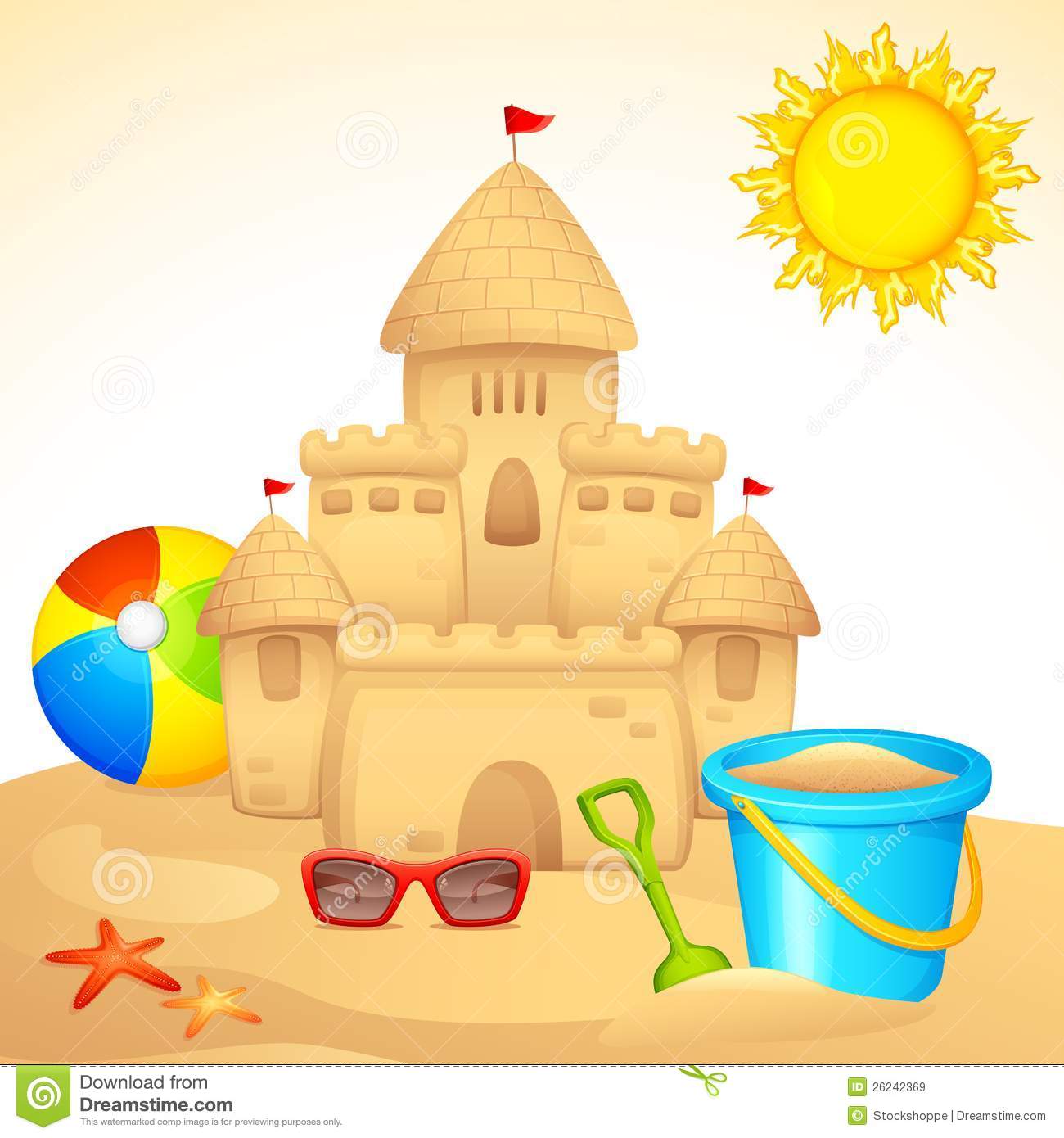 Sand Castle With Sandpit Kit Royalty Free Stock Images   Image