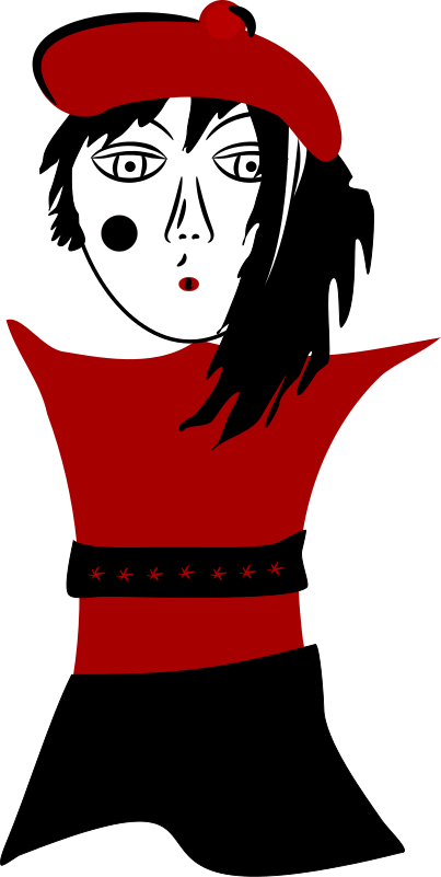 Artsy Style Girl   Http   Www Wpclipart Com Clothes Dress Artsy Style