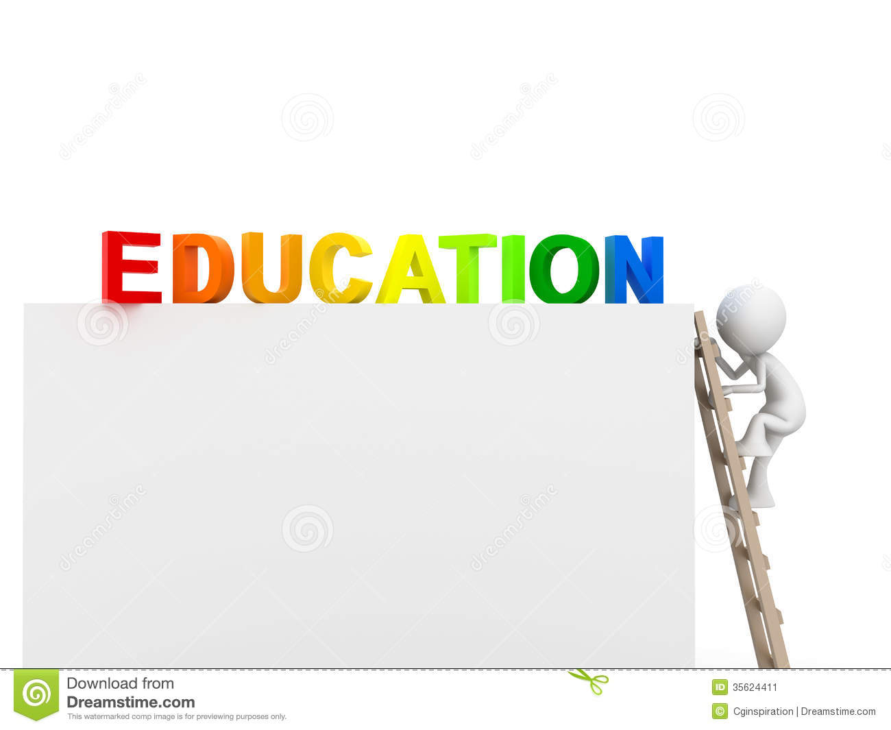 Higher Education Clipart 3d Clip Art Of Education Way