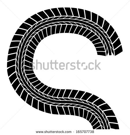 Tire Tracks Clip Art