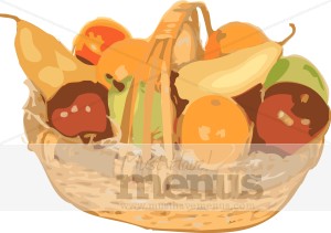 Fruit Basket Clipart   Fall Menu Images