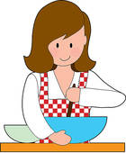 Woman Cooking   Stock Illustration