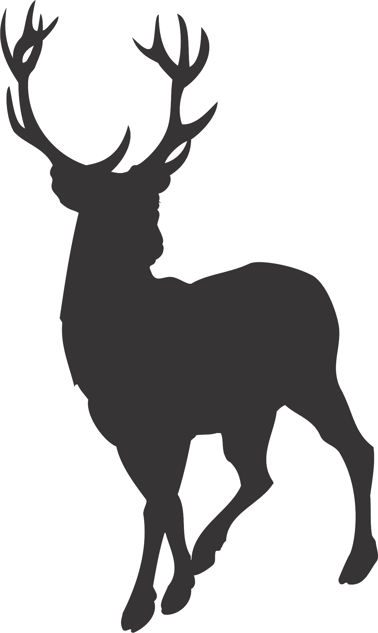 19 Stag Head Silhouette Vector Free Cliparts That You Can Download To