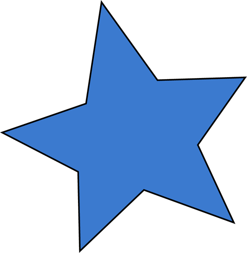 Blue Star Clip Art Image   A Blue Star Clip Art Image In Transparent