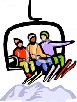 0511 1007 0302 0947 Skiers On A Ski Lift Clipart Image Jpg
