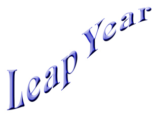 Leap Year Banner Clipart This