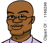 Royalty Free  Rf  Bald Black Man Clipart   Illustrations  1