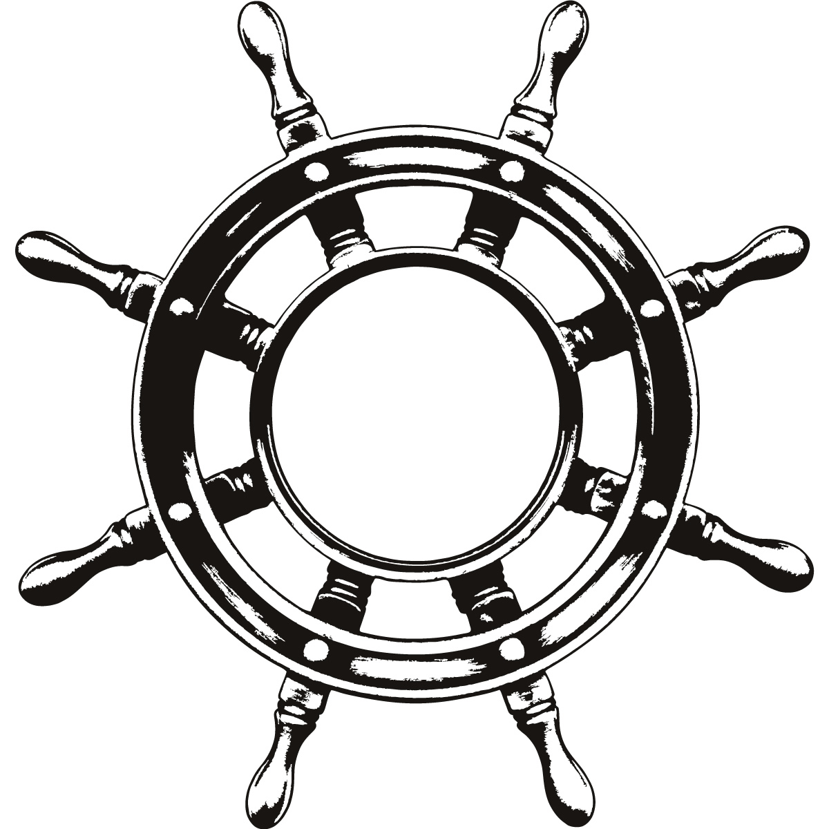 Ship Steering Wheel Helm Wall Art Sticker Wall Decal Transfers   Ebay