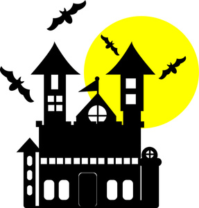 Haunted House Clipart Black And White   Clipart Panda   Free Clipart
