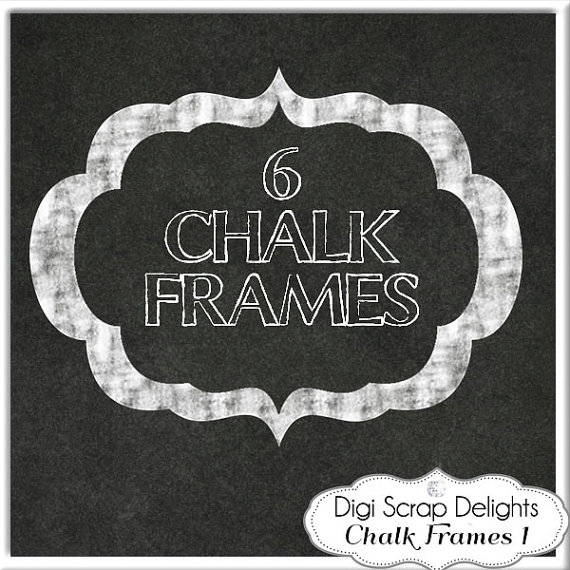 Heartofwisdom   Digital Chalk Frames    Chalkboard Clip Art Clipart