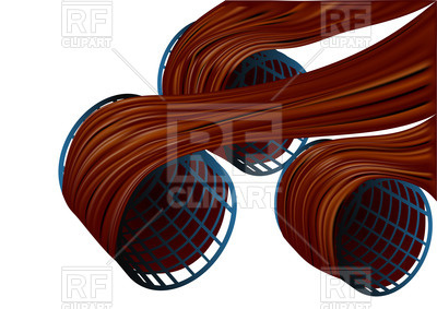 Hair With The Hair Curls Download Royalty Free Vector Clipart  Eps