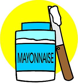 Mayonnaise Spread Clipart In A Blender Combine Mayon