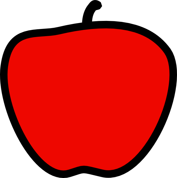 Red Apple   Solid Red Clip Art At Clker Com   Vector Clip Art Online