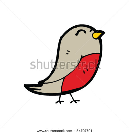 Stock Images Similar To Id 104521421   Cartoon Christmas Robin Bird
