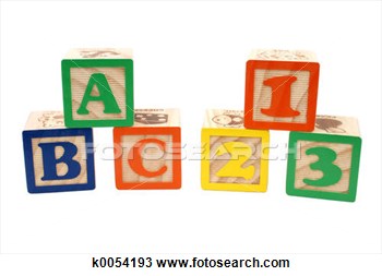 Stock Photo Of Abc 123 Blocks K0054193   Search Stock Images Poster
