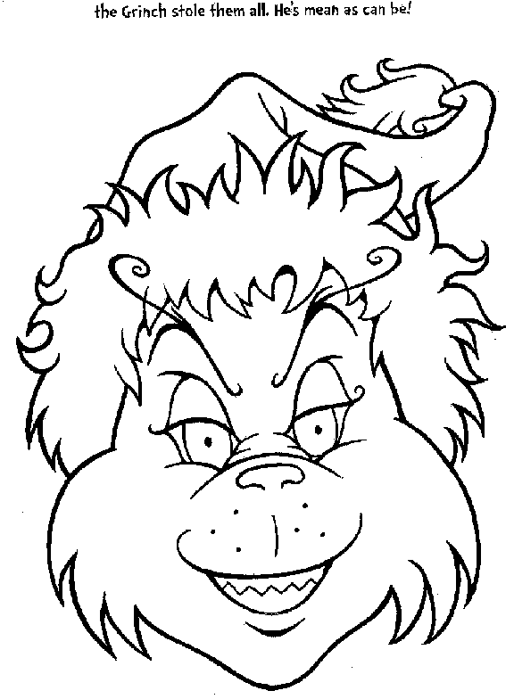 Grinch Coloring Pages   Coloring Pages To Print