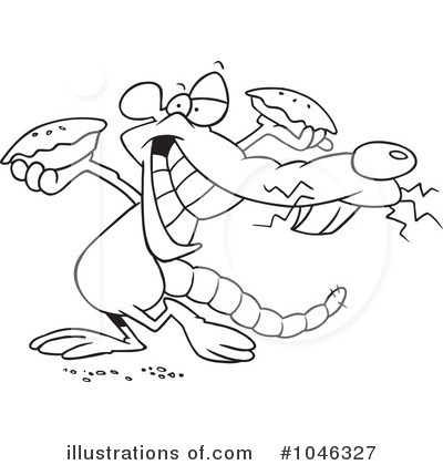 Royalty Free Rf Rat Clipart Illustration By Ron Leishman Stock