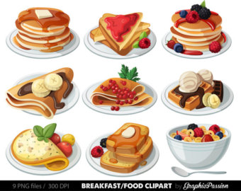     Clip Art Dessert Vector Graphic Food Clip Art Pancakes Clipart Omlette