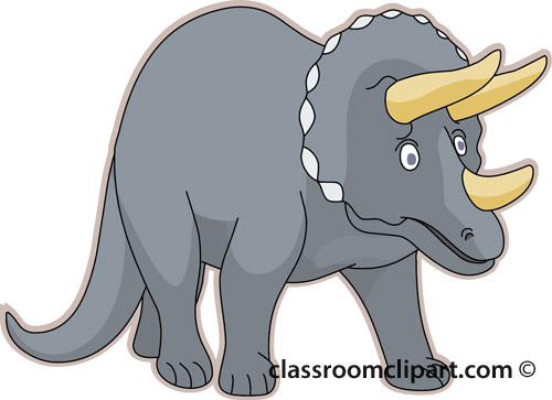 Dinosaurs   Triceratops   Classroom Clipart