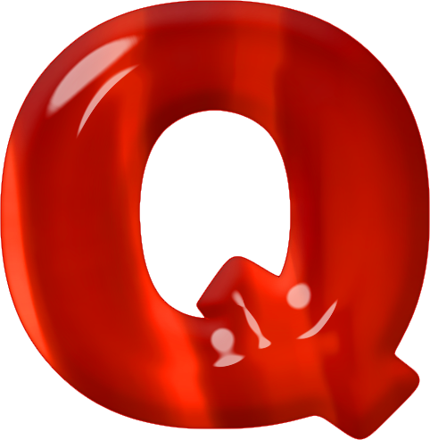 Etc Home Alphabets Themed Letters Red Glass Letter Q Site Map