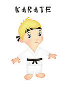 Karate Boy Clip Art