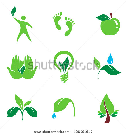 And Organic Vector Icons Bio And Environment Set Of Nature And Organic