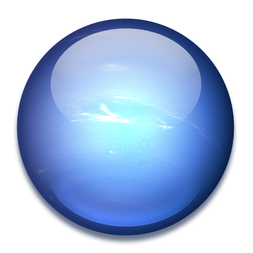 Neptune Icon   Solar System Iconset   Dan Wiersema