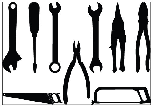 Tools Clipart Black And White   Clipart Panda   Free Clipart Images