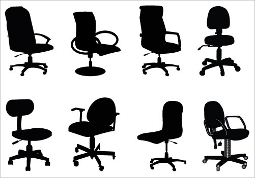 Office Chair Clip Art Pack   Silhouette Clip Artsilhouette Clip Art