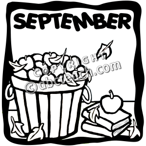 September Clipart Black And White Images   Pictures   Becuo
