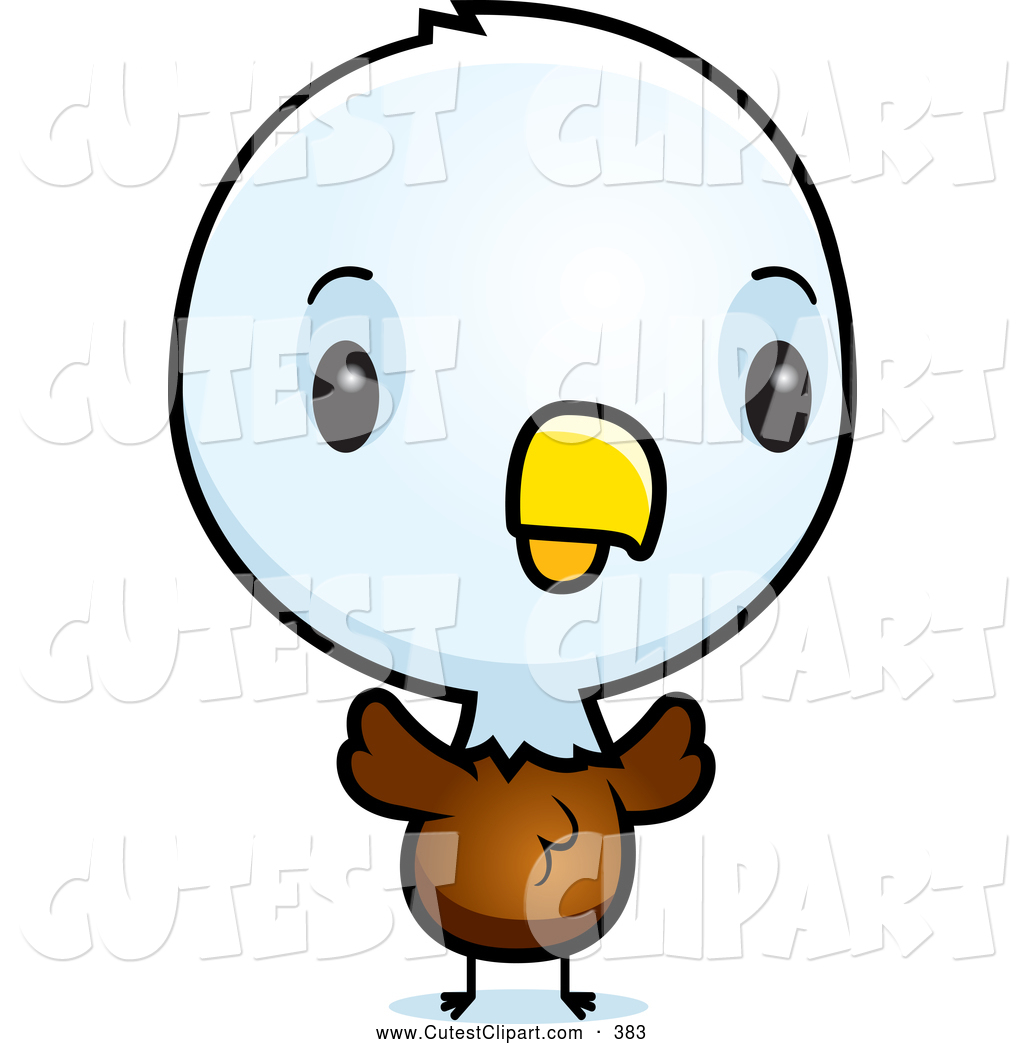     Vector Clip Art Of A Baby Bald American Eagle Chick By Cory Thoman