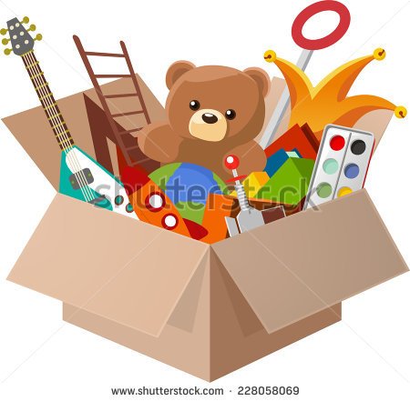 Toy Box Clipart Toy Box With Teddy Bear