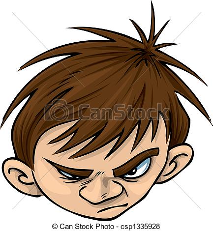 Stock Illustration Of Angry Kid Csp1335928   Search Eps Clip Art