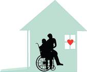 With Honor And Dignity   Home Care   Stock Illustration
