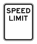 Speed Limit Sign Illustrations And Clipart