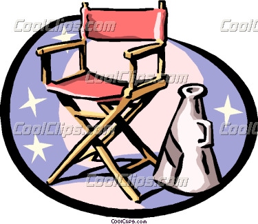 Director Clipart Director S Chair And Megaphone Coolclips Arts0368 Jpg