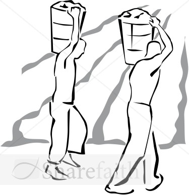 Field Workers In Black And White   Harvest Day Clipart
