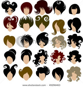 Hairstyles Clipart On Trendy Hair Styles For Women Clip Art Image